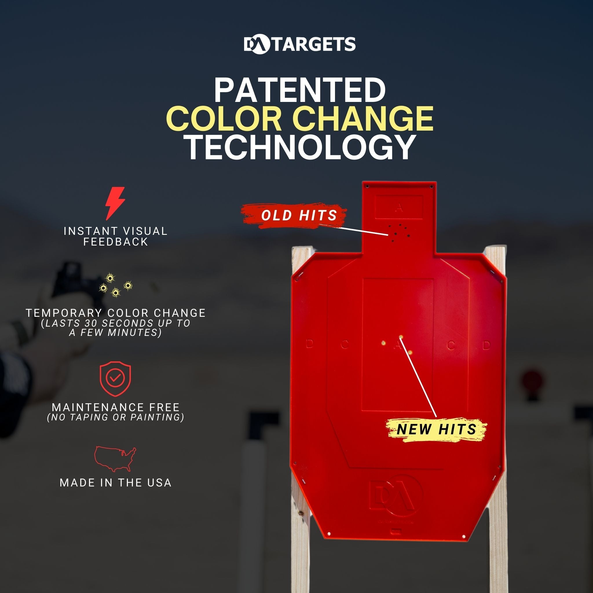 Full-Size Silhouette Color-Changing Target